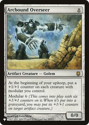 Arcbound Overseer card from The List Reprints