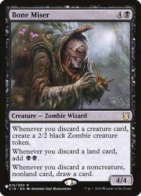 Bone Miser card from The List Reprints