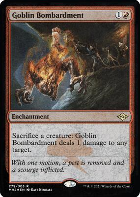 Goblin Bombardment (Foil Etched) card from Modern Horizons 2