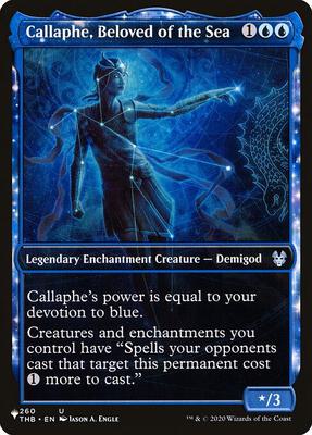 Callaphe, Beloved of the Sea (Showcase) card from The List Reprints