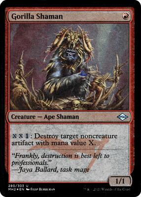 Gorilla Shaman (Foil Etched) card from Modern Horizons 2