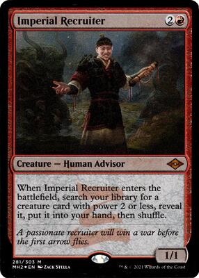 Imperial Recruiter (Foil Etched) card from Modern Horizons 2