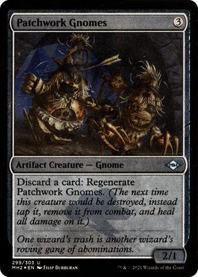 Patchwork Gnomes (Foil Etched) card from Modern Horizons 2