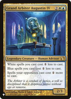 Grand Arbiter Augustin IV card from The List Reprints