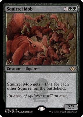 Squirrel Mob (Foil Etched) card from Modern Horizons 2