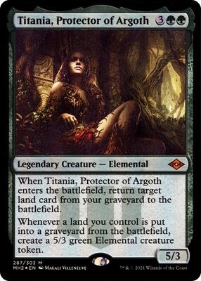 Titania, Protector of Argoth (Foil Etched) card from Modern Horizons 2