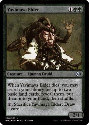 Yavimaya Elder (Foil Etched) card from Modern Horizons 2