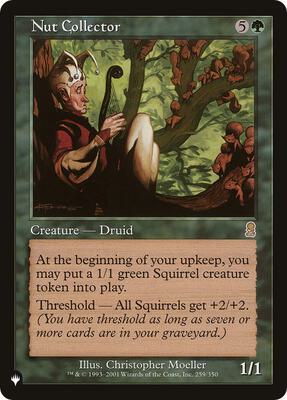 Nut Collector card from The List Reprints