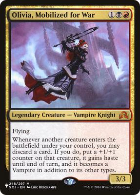Olivia, Mobilized for War card from The List Reprints