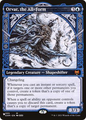 Orvar, the All-Form (Showcase) card from The List Reprints