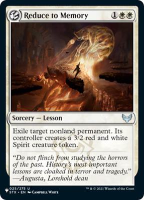 Reduce to Memory card from The List Reprints