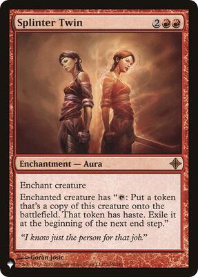 Splinter Twin card from The List Reprints