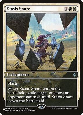 Stasis Snare (Full Art) card from The List Reprints