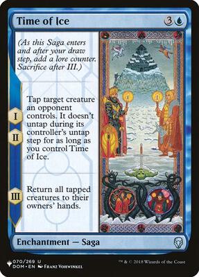 Time of Ice card from The List Reprints
