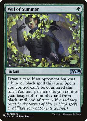 Veil of Summer card from The List Reprints