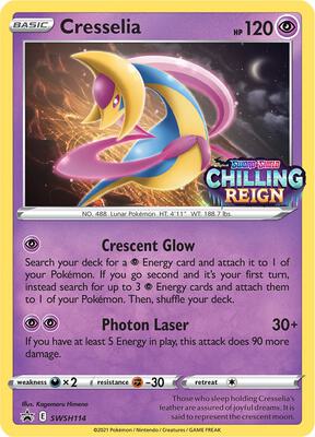 Cresselia - SWSH114 (Prerelease) card from SWSH: Sword & Shield Promo Cards