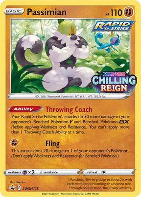 Passimian - SWSH115 (Prerelease) card from SWSH: Sword & Shield Promo Cards