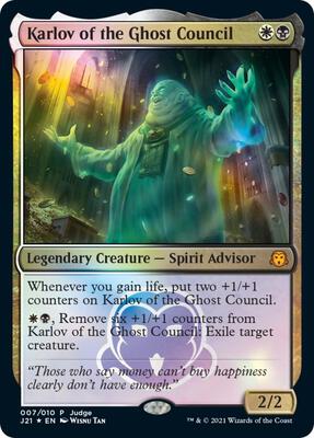 Karlov of the Ghost Council card from Judge Promos