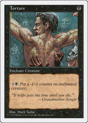 Torture card from Fifth Edition