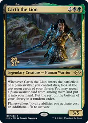 Carth the Lion card from Prerelease Cards