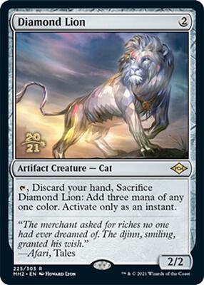 Diamond Lion card from Prerelease Cards