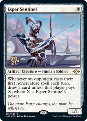 Esper Sentinel card from Prerelease Cards