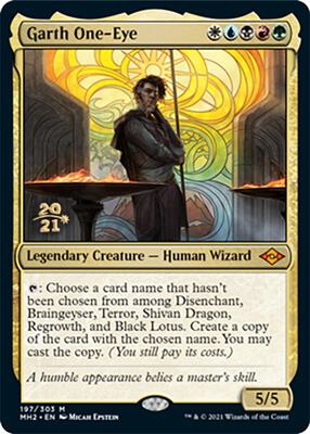 Garth One-Eye card from Prerelease Cards