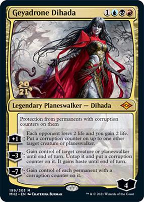 Geyadrone Dihada card from Prerelease Cards