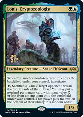 Lonis, Cryptozoologist card from Prerelease Cards