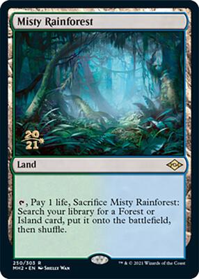 Misty Rainforest card from Prerelease Cards
