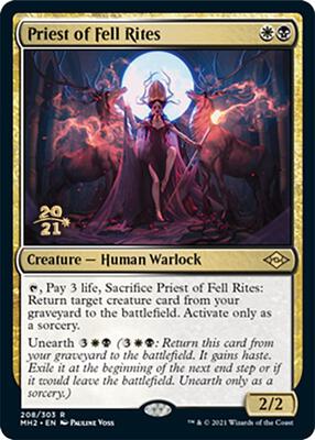 Priest of Fell Rites card from Prerelease Cards