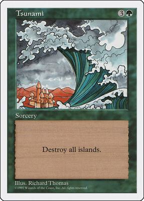 Tsunami card from Fifth Edition