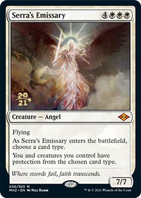 Serra's Emissary card from Prerelease Cards