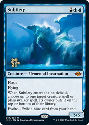 Subtlety card from Prerelease Cards