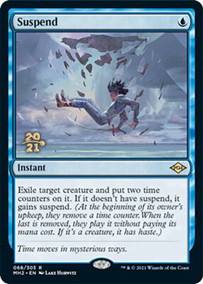 Suspend card from Prerelease Cards