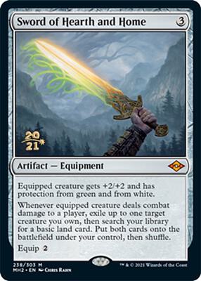 Sword of Hearth and Home card from Prerelease Cards