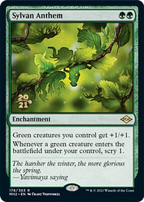 Sylvan Anthem card from Prerelease Cards