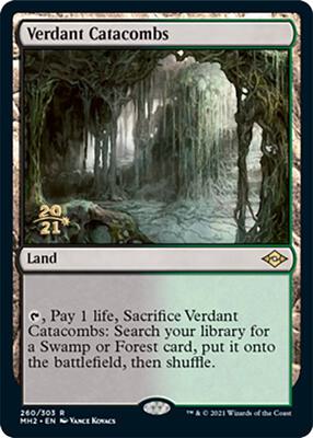 Verdant Catacombs card from Prerelease Cards
