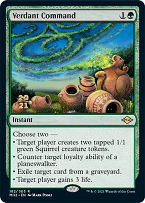 Verdant Command card from Prerelease Cards