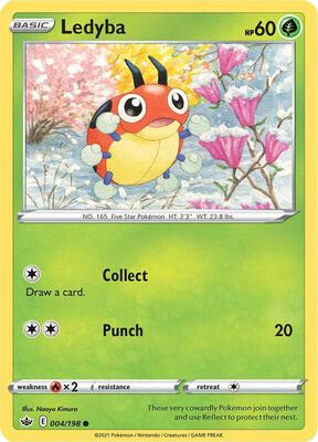 Ledyba card from SWSH06: Chilling Reign