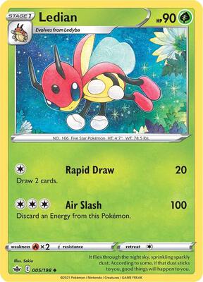Ledian card from SWSH06: Chilling Reign