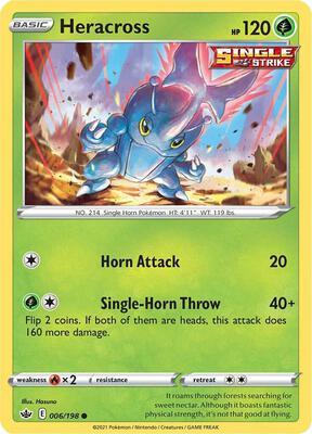 Heracross card from SWSH06: Chilling Reign