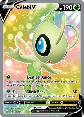 Celebi V (Full Art) card from SWSH06: Chilling Reign