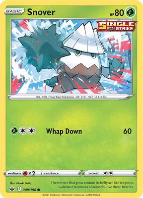 Snover card from SWSH06: Chilling Reign