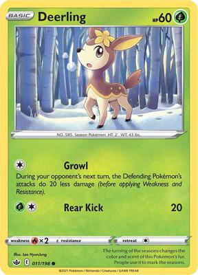 Deerling card from SWSH06: Chilling Reign