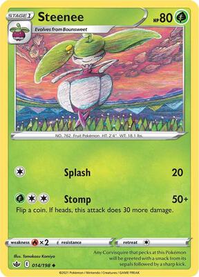 Steenee card from SWSH06: Chilling Reign