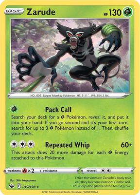 Zarude card from SWSH06: Chilling Reign