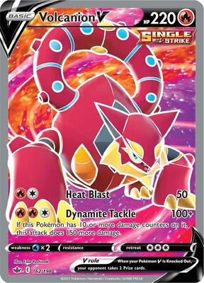 Volcanion V (Full Art) card from SWSH06: Chilling Reign