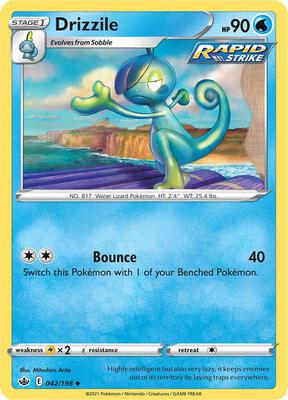 Drizzile card from SWSH06: Chilling Reign