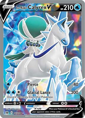 Ice Rider Calyrex V (Full Art) card from SWSH06: Chilling Reign